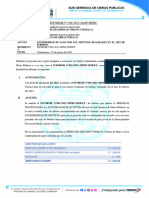 190. INFORME N°190-2023-SGOP-MPDC - CONFORMIDAD DE PAGO POR LOS SERVICIOS REALIZADOS