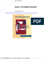 Dwnload full Macroeconomics 11th Edition Gordon Test Bank pdf