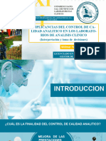 Implicancias Del Control de Calidad Analitico en Los Laboratorios de Analisis Clinico Tarija Oct 2023 Ult