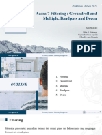 Acara 7 - Filtering - Groundroll and Multiple, Bandpass and Decon