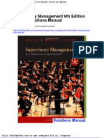 Dwnload Full Supervisory Management 9th Edition Mosley Solutions Manual PDF