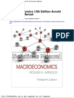 Dwnload full Macroeconomics 13th Edition Arnold Solutions Manual pdf