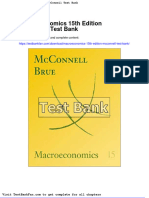 Dwnload full Macroeconomics 15th Edition Mcconnell Test Bank pdf