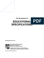 The Development of Educational Specifications