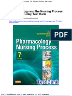 Dwnload Full Pharmacology and The Nursing Process 7th Edition Lilley Test Bank PDF