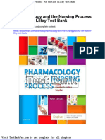 Dwnload Full Pharmacology and The Nursing Process 9th Edition Lilley Test Bank PDF