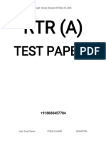 RTR (A) : Testpapers
