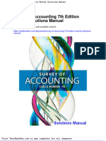 Dwnload full Survey of Accounting 7th Edition Warren Solutions Manual pdf