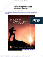 Dwnload Full Survey of Accounting 5th Edition Edmonds Solutions Manual PDF