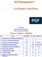 Analysis of Project Cash Flows