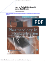 Dwnload Full Pharmacology in Rehabilitation 4th Edition Ciccone Test Bank PDF