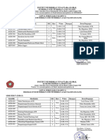 Jadwal Semster Genap 2023