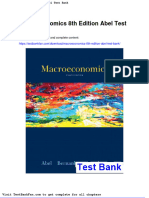 Dwnload Full Macroeconomics 8th Edition Abel Test Bank PDF