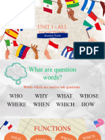 Question Words - Unit 1