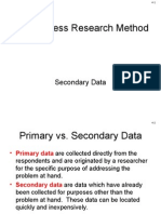 14 Secondary Data