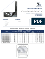 Ficha Tecnica de Extractores Atmosféricos SIVEXOR