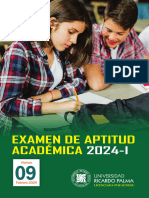 Examen de Aptitud Academica 2024 I PDF