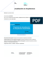 Programa de Actualización en Arquitectura Sustentable