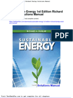 Dwnload Full Sustainable Energy 1st Edition Richard Dunlap Solutions Manual PDF