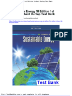Dwnload Full Sustainable Energy Si Edition 1st Edition Richard Dunlap Test Bank PDF