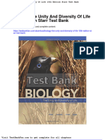 Dwnload Full Biology The Unity and Diversity of Life 15th Edition Starr Test Bank PDF