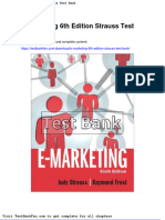 Dwnload Full e Marketing 6th Edition Strauss Test Bank PDF