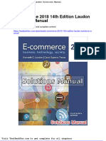 Dwnload Full e Commerce 2018 14th Edition Laudon Solutions Manual PDF