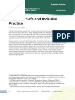 Culturally Safe and Inclusive Practice Practice Advice 2021