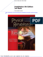 Dwnload Full Physical Rehabilitation 5th Edition Osullivan Test Bank PDF