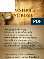 Panimula NG Rome