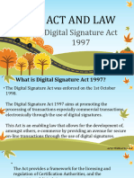 ICT Digital Signature Act 1997