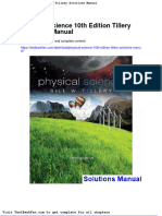 Dwnload Full Physical Science 10th Edition Tillery Solutions Manual PDF