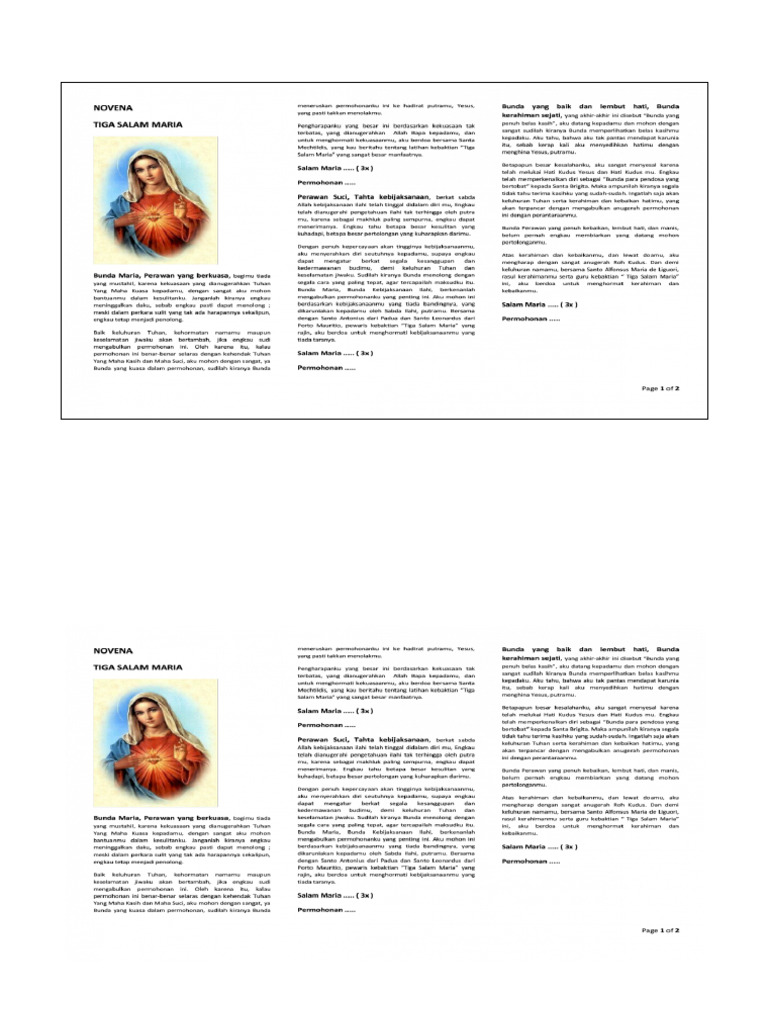 Leaflet Novena Pdf
