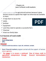 Chapter Six Agricultural Finance & Rural Credit Markets: 6.1 Why Do People Demand Credit in Rural Areas