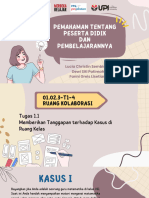 Pemahaman Tentang Peserta Didik Dan Pembelajarannya - Tugas 1.1 Memberikan Tanggapan Terhadap Kasus Di Ruang Kelas