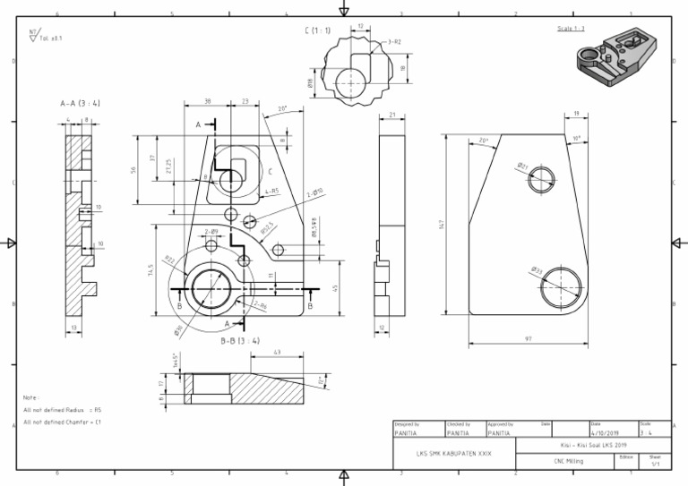 Soal Lks Cnc Milling 2019 Tingkat Kab Bogor Finish Pdf