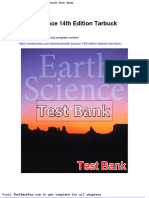 Dwnload Full Earth Science 14th Edition Tarbuck Test Bank PDF