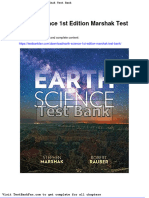 Dwnload Full Earth Science 1st Edition Marshak Test Bank PDF