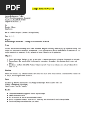 IT Business Proposal