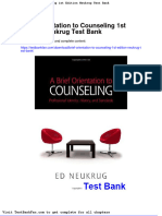 Dwnload Full Brief Orientation To Counseling 1st Edition Neukrug Test Bank PDF