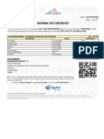Manufacturing Test Certificate - SHIV CORPORATION GYPSERRA 9107020526