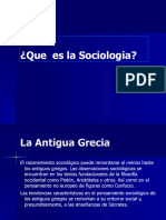 ¿Que Es La Sociologia?