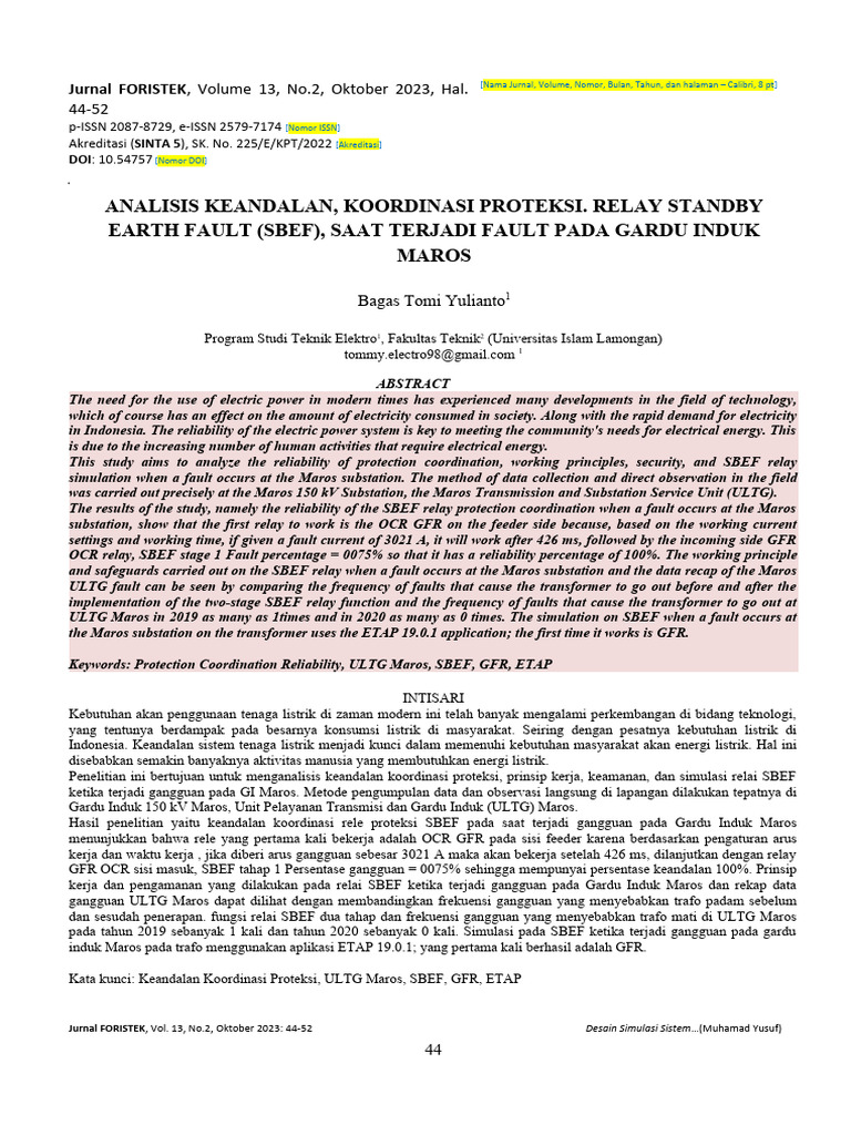 Reliability Analysis of SBEF Relay | PDF | International Standard ...