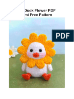 Crochet Duck Flower PDF Amigurumi Free Pattern