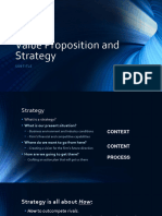 Week 4 Value Proposition and Strategy