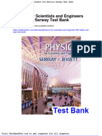 Dwnload Full Physics For Scientists and Engineers 9th Edition Serway Test Bank PDF
