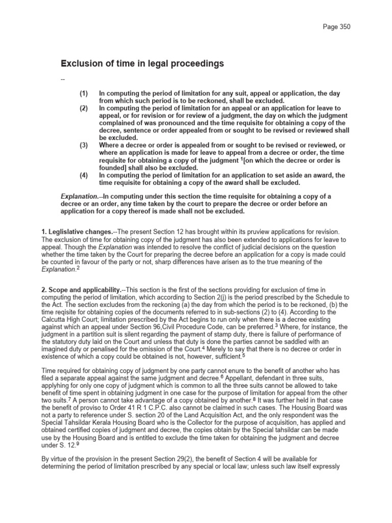Section 12 Limitation Act PDF Judgment (Law) Lawsuit