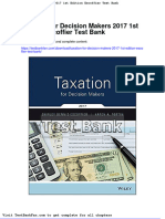 Dwnload Full Taxation For Decision Makers 2017 1st Edition Escoffier Test Bank PDF