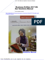 Dwnload Full Taxation of Business Entities 2017 8th Edition Spilker Solutions Manual PDF