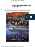 Dwnload Full Ecology Concepts and Applications 5th Edition Molles Test Bank PDF